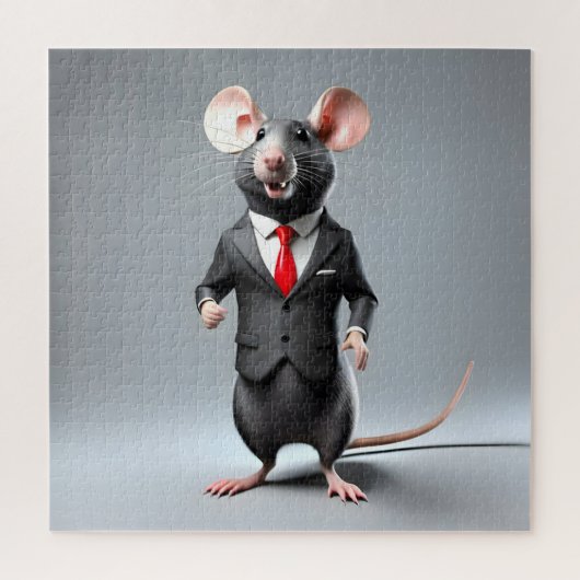 grappige muis cartoon legpuzzel (Verticaal)