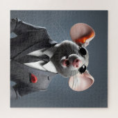 grappige muis cartoon legpuzzel (Horizontaal)