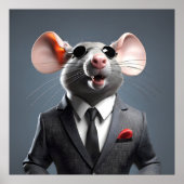 grappige muis cartoon poster (Voorkant)
