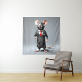 grappige muis cartoon wandkleed (In situ)