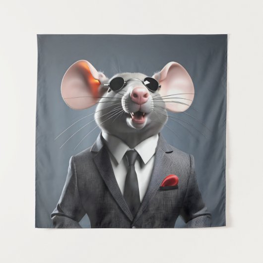 grappige muis cartoon wandkleed (Voorkant)