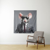 grappige muis cartoon wandkleed (In situ)