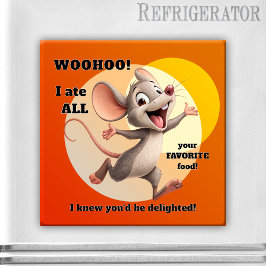 Grappige Muis Dieet Magneet