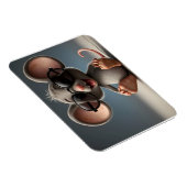 Grappige muis met bril magneet (Rechterzijde)