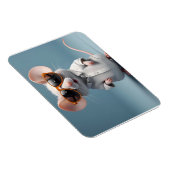 Grappige muis met bril magneet (Rechterzijde)