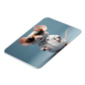 Grappige muis met bril magneet (Linkerzijde)