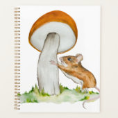 Grappige muis met wilde paddenstoel planner (Voorkant)