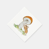 Grappige muis met wilde paddenstoel servet (Hoek)