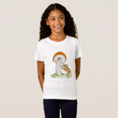 Grappige muis met wilde paddenstoel t-shirt (Voorkant volledig)