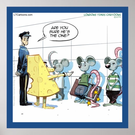 Grappige Muis Misdaden Rick London Poster (Voorkant)