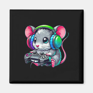 Grappige Muis Video Games Liefhebber Gamer Gaming Magneet