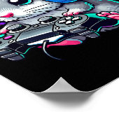 Grappige Muis Video Games Liefhebber Gamer Gaming  Poster (Hoek)