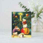 Grappige Muizen. Vintage briefkaart (Staand voorkant)