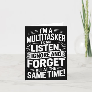 Grappige Multitasker Citaat Humoristische Sarcasti Kaart