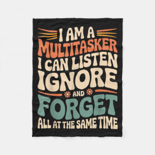 Grappige Multitasker Citaat Sarcastische Humor Gra Fleece Deken