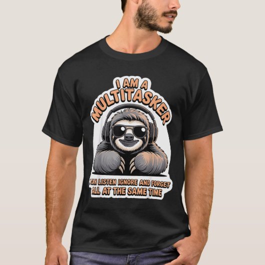 Grappige Multitasker Citaat Sarcastische Humor Gra T-shirt (Voorkant)