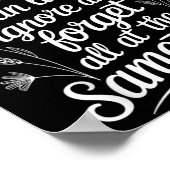 Grappige Multitasker Humor Quote Sarcasme Grafisch Poster (Hoek)
