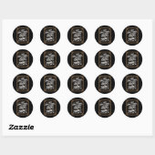 Grappige Multitasker Humor Quote Sarcastisch Grafi Ronde Sticker (Vel)