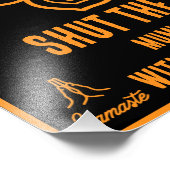 Grappige Mum Meditatie tekenen Foto Afdruk (Hoek)