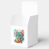 Grappige Mummie Kat Halloween Bedankdoosjes (Geopend)