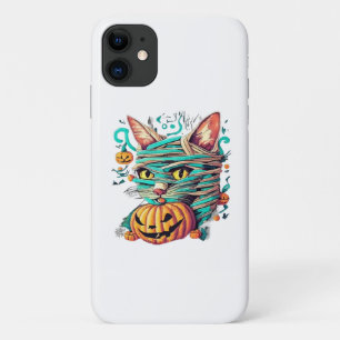 Grappige Mummie Kat Halloween Case-Mate iPhone Case