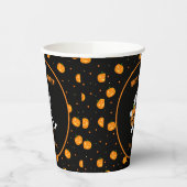 Grappige mummie lopen met pompoen Halloween Party Papieren Bekers (Links)