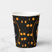 Grappige mummie lopen met pompoen Halloween Party Papieren Bekers (Rechts)