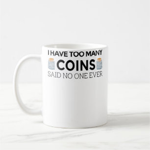 Grappige Muntenverzamelaar Voor Kid Cool Numismati Koffiemok