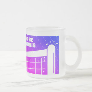 Grappige 'must have' tennis theemok voor regenacht matglas koffiemok