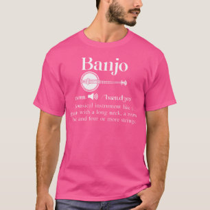 Grappige Muziek Banjo Zelfstandig Naamwoord Defini T-shirt