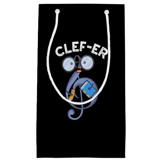 Grappige muziek grap Clef-er Klein Cadeauzakje (Voorkant)