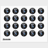 Grappige muziek grap Clef-er Ronde Sticker (Vel)