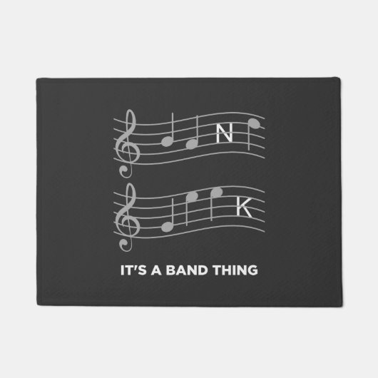 Grappige muziek - het is een band ding deurmat (Voorkant)