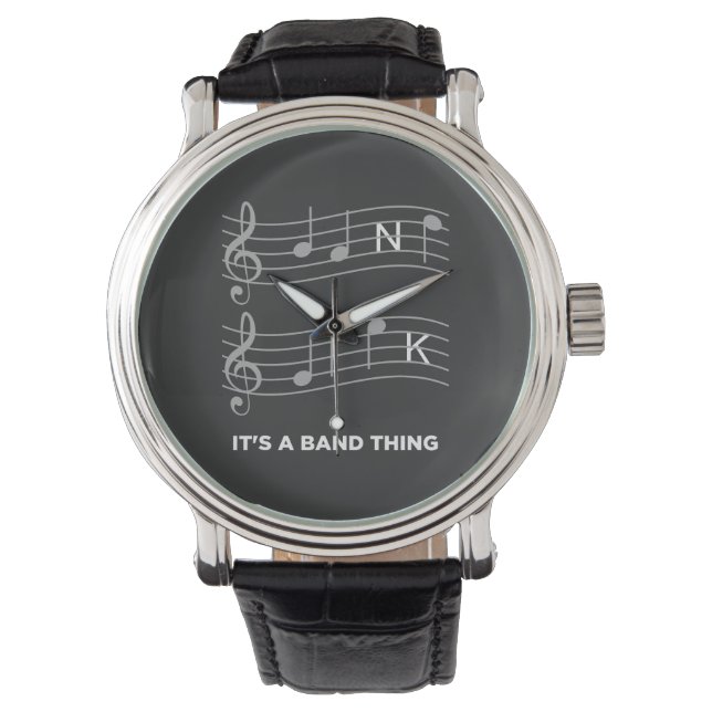 Grappige muziek - het is een band ding horloge (Voorkant)