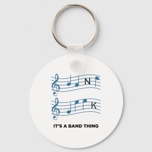 Grappige muziek - het is een band ding sleutelhanger (Voorkant)