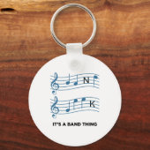 Grappige muziek - het is een band ding sleutelhanger (Voorkant)