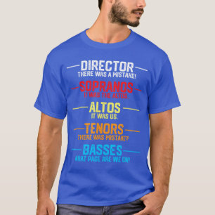 Grappige muziek koor cadeau muzikant erkenning fam t-shirt