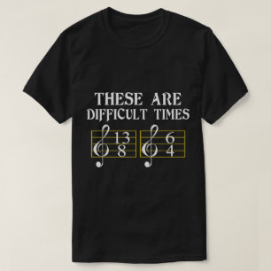 Grappige muziek maatsoort humor ontwerp t-shirt