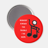 Grappige muziek magneet (Voorkant / Achterkant)