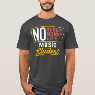 Grappige muziek major student afstudeercadeau univ t-shirt