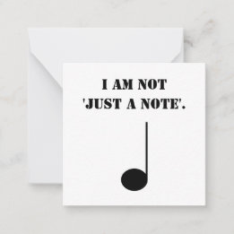 Grappige muziek niet alleen een notitiekaartje