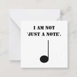 Grappige muziek niet alleen een notitiekaartje