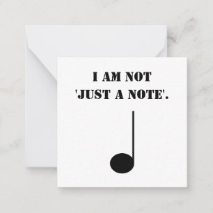 Grappige muziek niet alleen een notitiekaartje
