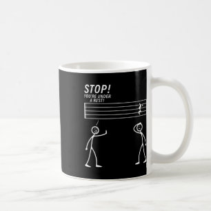 Grappige muziek ontwerp voor mannen vrouwen muziek koffiemok