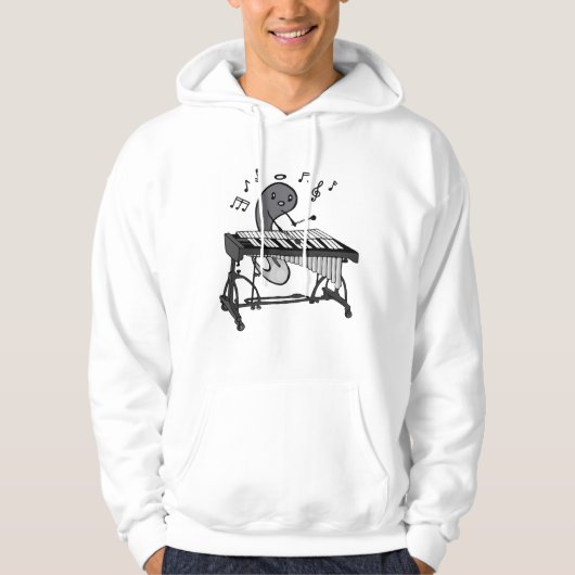 Grappige muziek spelen Vibraphone Mallets Instrume Hoodie (Voorkant)