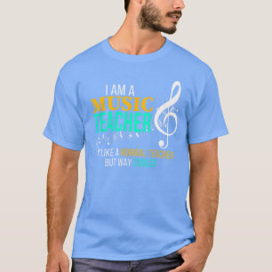 Grappige muziekleraar muziekleraar coole leraar ca t-shirt
