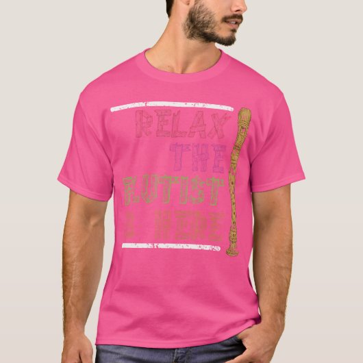 Grappige Muzikant Fluitist Orkest Fluit T-shirt (Voorkant)