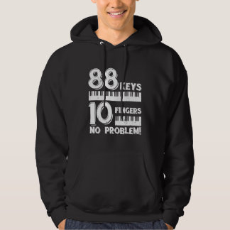 Grappige muzikant Pianist Music Lover Gifts Piano  Hoodie