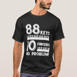 Grappige muzikant Pianist Music Lover Gifts Piano  T-shirt