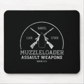 Grappige Muzzleloader Accessoires lange afstand ge Muismat (Voorkant)